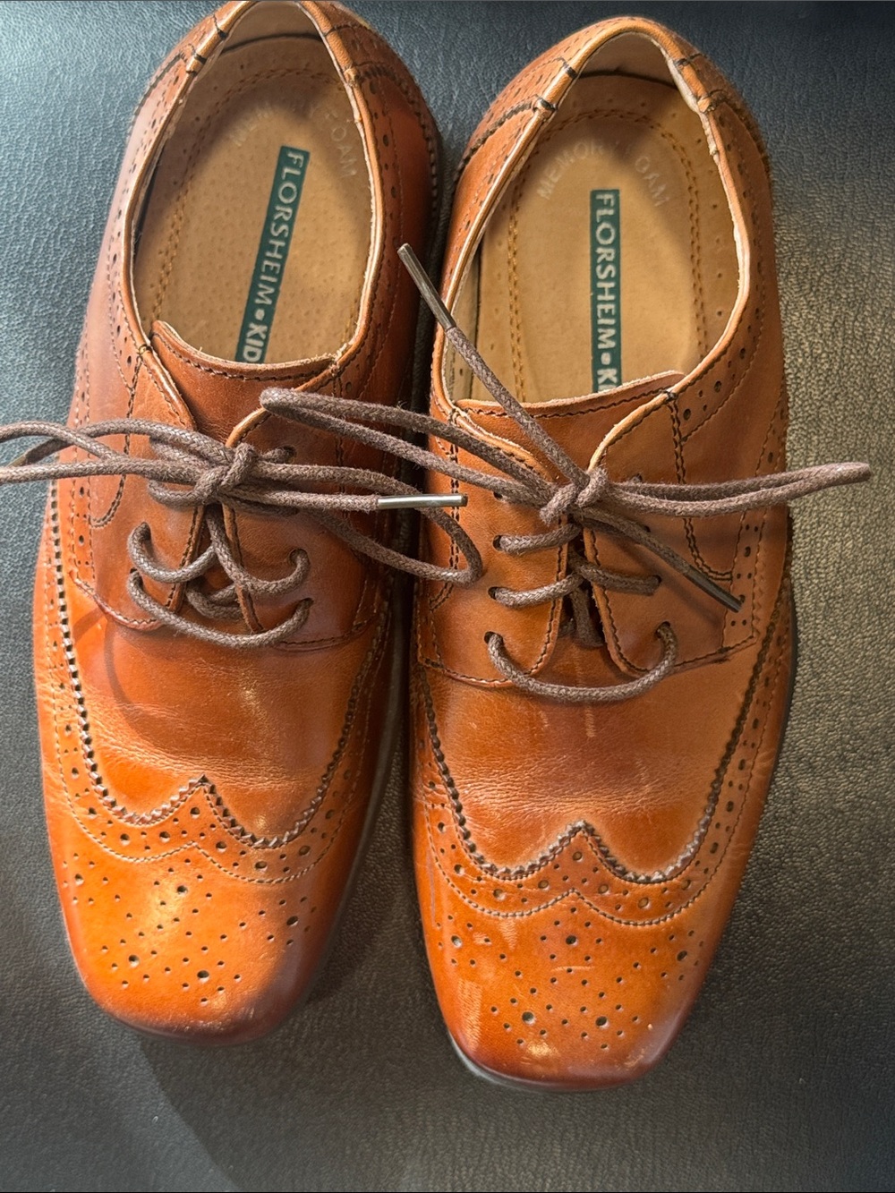 Florsheim Brown Wingtip Brogue Lace-Up Oxfords